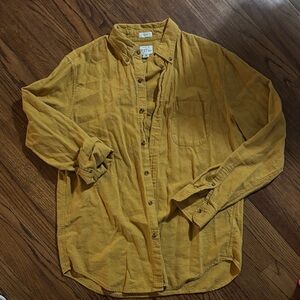 Mustard Yellow Button-Up Shirt by J.Crew
